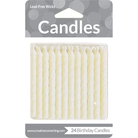 Creative Converting White Candles, 2.5", 288PK 10134